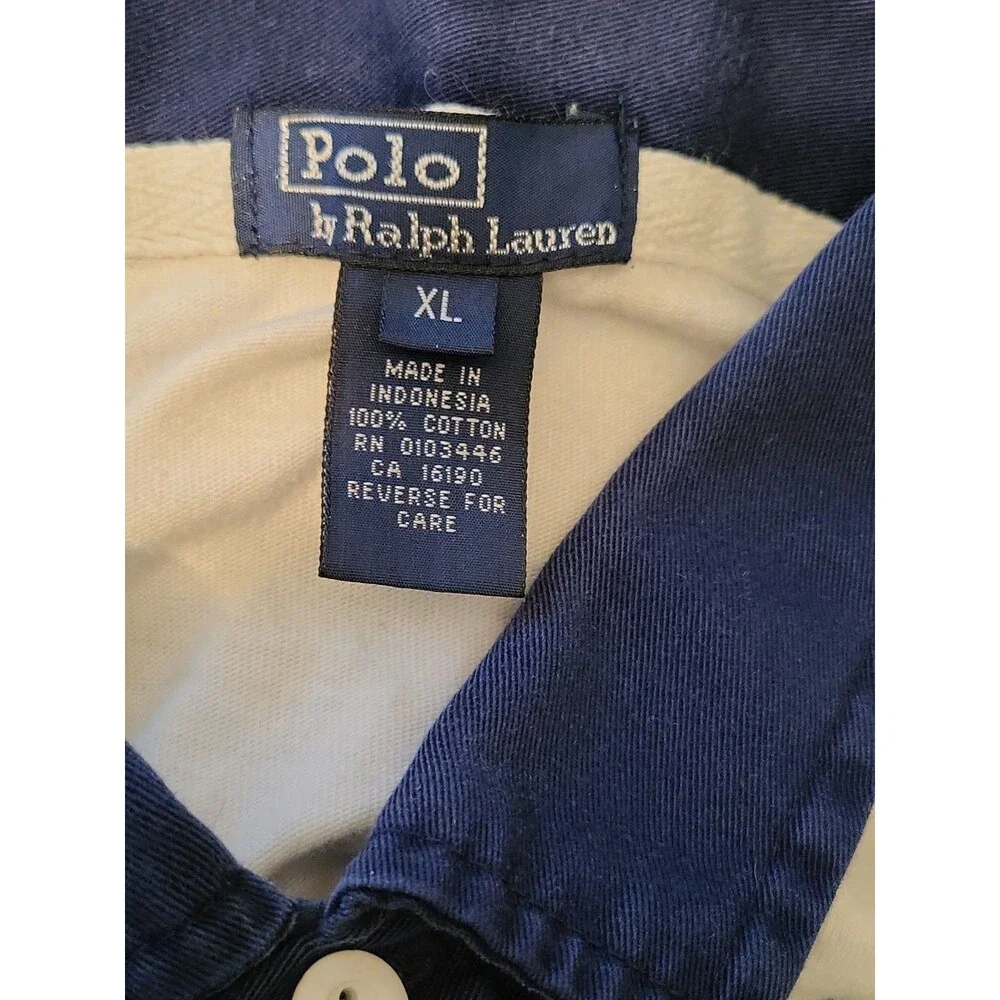 (#16 Vintage Polo Ralph Lauren Short Sleeve Size Youth XL Multicolor